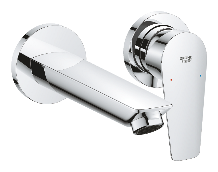 GROHE BauEdge Two hole basin mixer M — Chrome