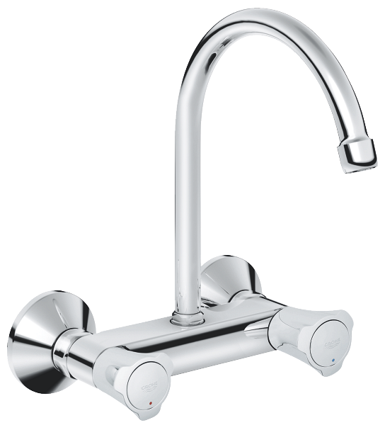 GROHE Costa L Wall sink mixer 1/2" HIGH — Chrome