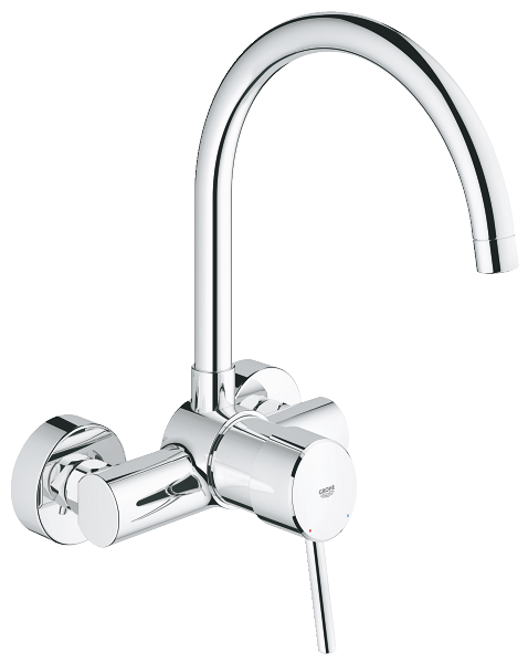 GROHE Concetto Single lever sink mixer 1/2" HIGH — Chrome