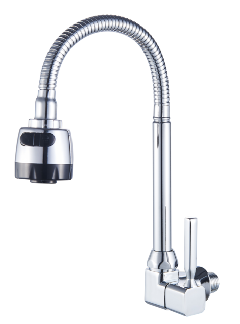 ORION Sink Tap with ss Flexible Spout Wall Mounted