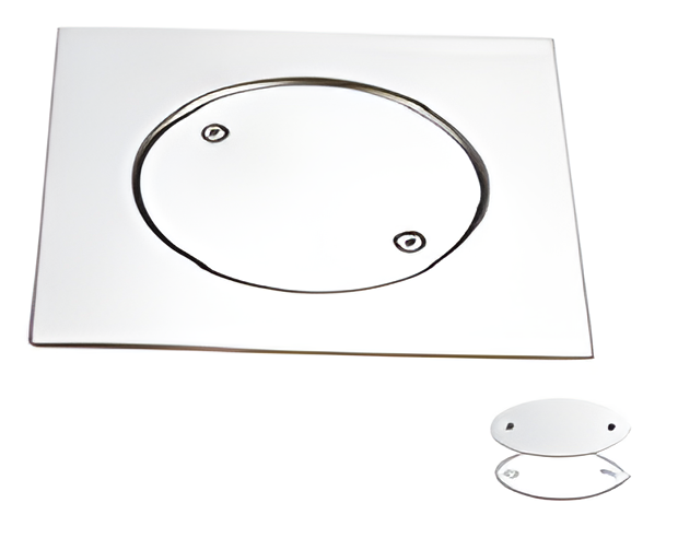 304SS White Cushion Floor Drain 2pcs 15*15cm