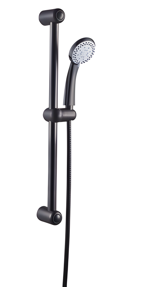 Sliding Bar Chrome 450mm+ hand shower 5 func+ hose