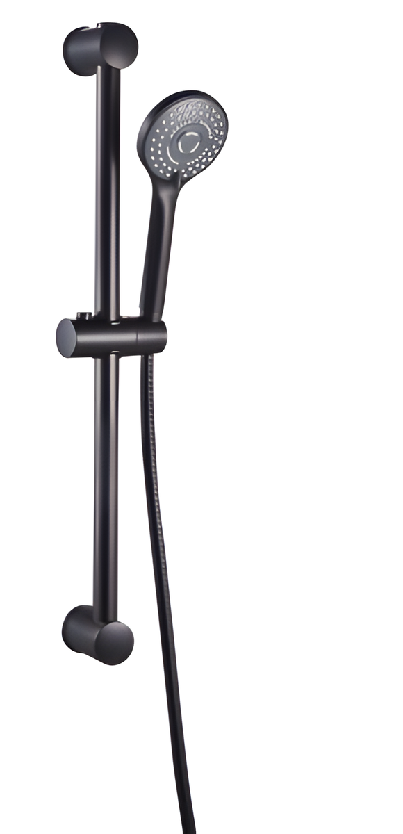 Sliding Bar Chrome 600mm+ hand shower 5 func+hose
