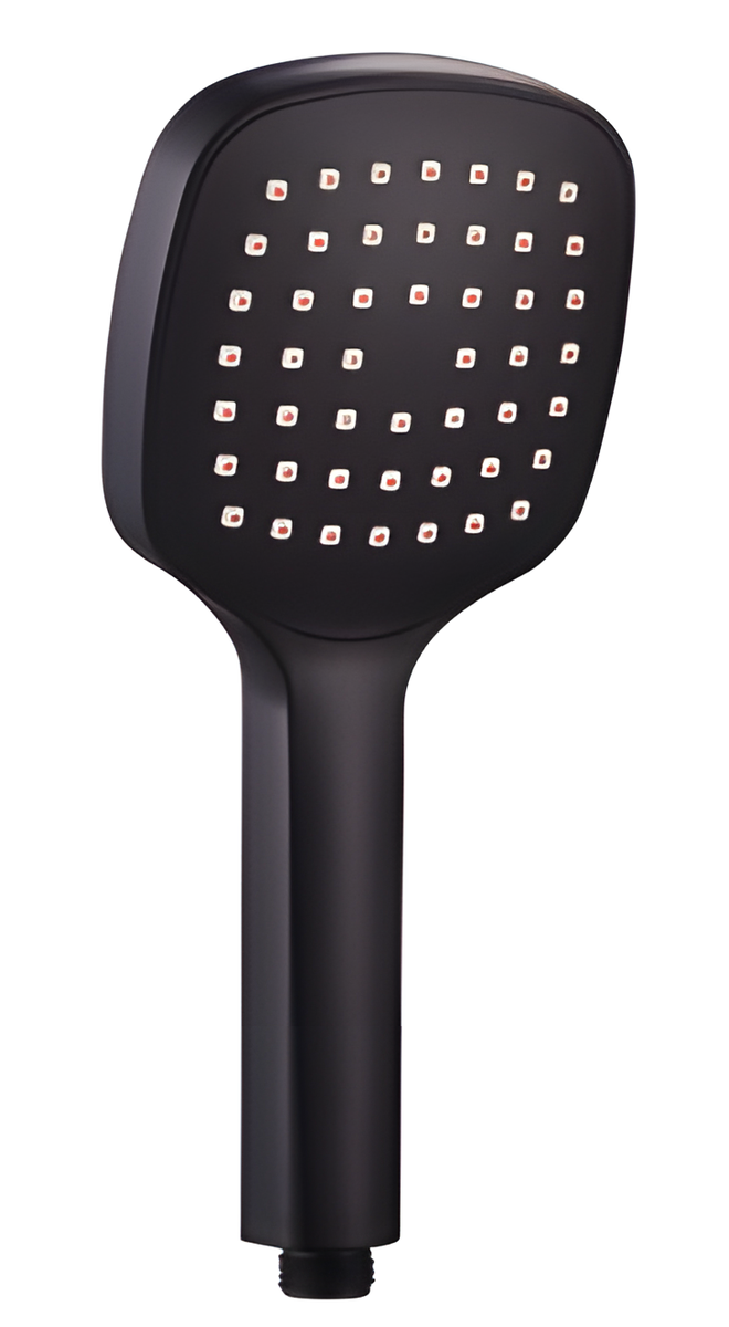 hand shower Black single func+hose 1.5M+Black holder