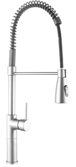 TURINO Spring Pullout Kitchen Sink Mixer Brass