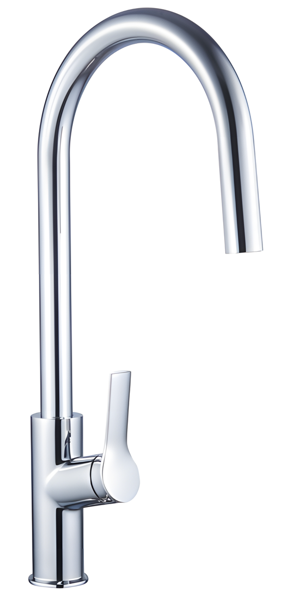 MASSA Sink Mounted Kitchen Pullout Sink Mixer - Brass