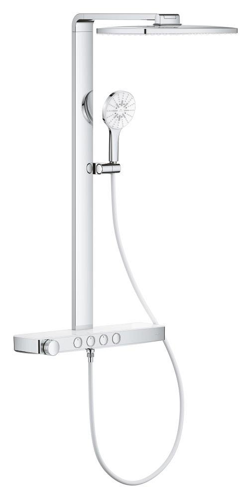 GROHE Rainshower Aqua Pure Shower system with thermostat for wall mounting — Chrome