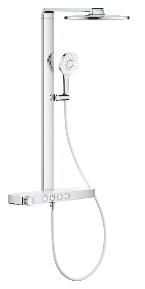 GROHE Rainshower Aqua Pure Shower system with thermostat for wall mounting — Chrome