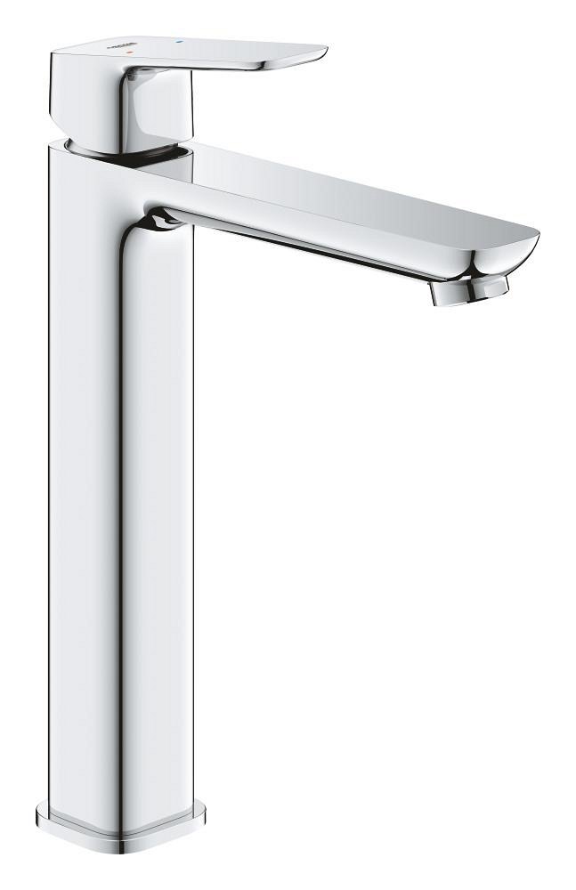 GROHE GROHE Cubeo Cubeo Basin Tap XL Size for Free Standing Basins with Smooth Body Water Saving Chrome XL — Chrome