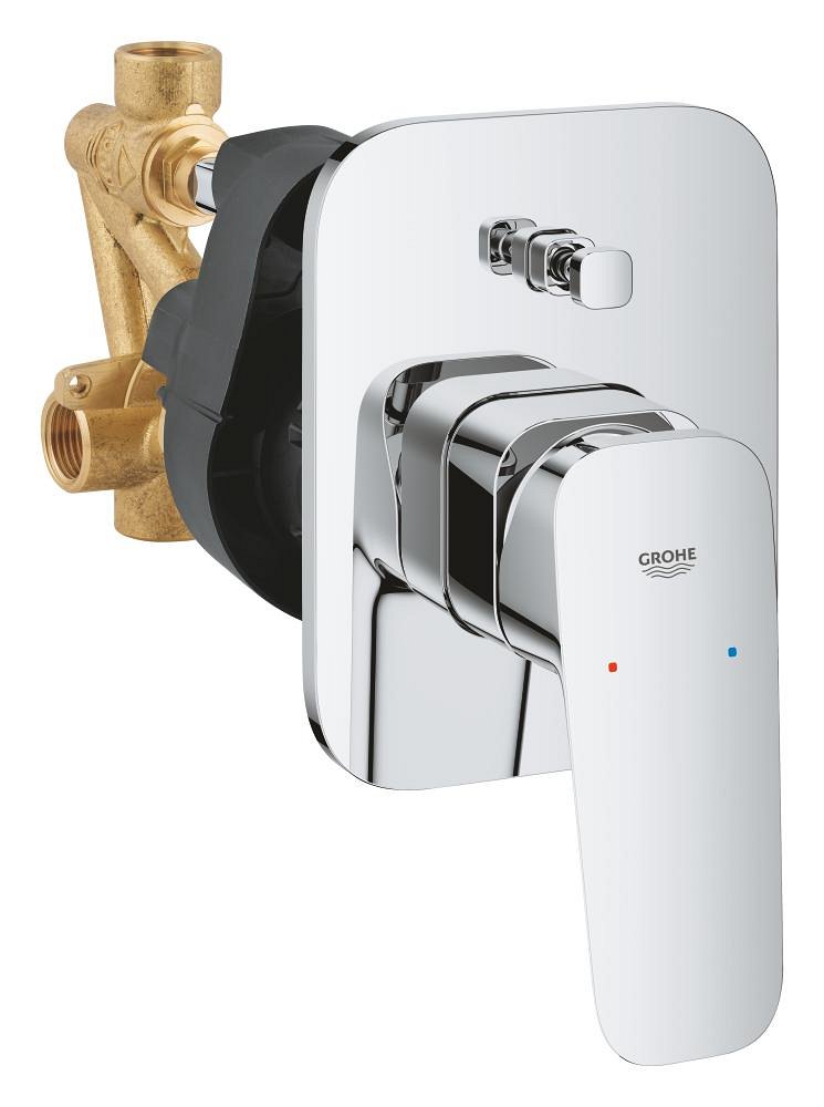 GROHE GROHE Cubeo Single lever bath mixer 1/2" — Chrome