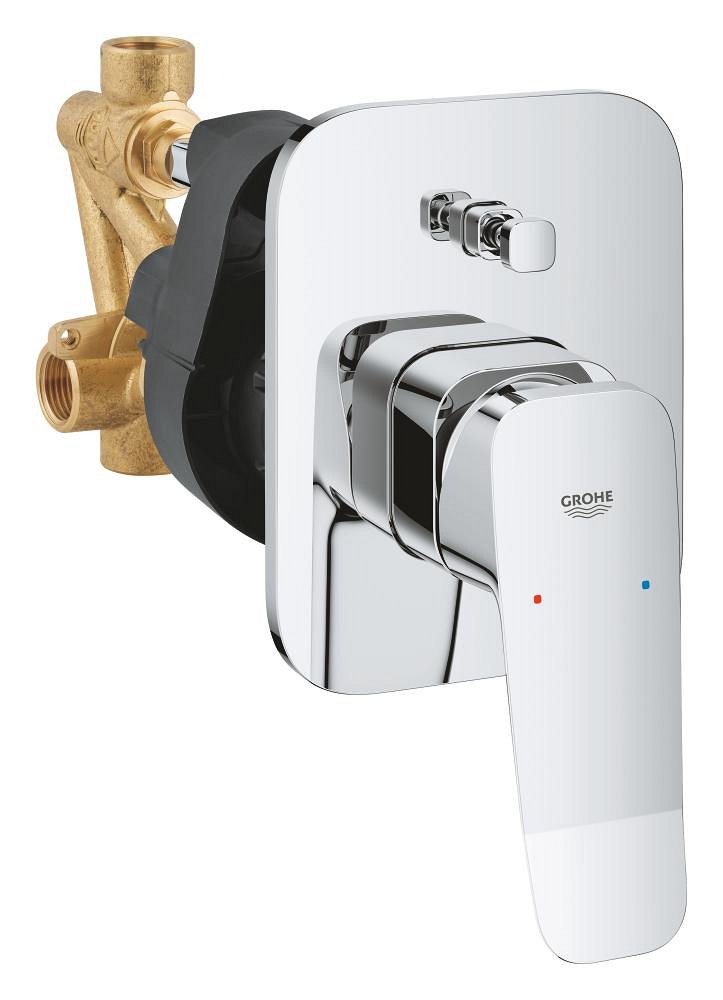 GROHE Dice Single lever bath mixer 1/2" — Chrome