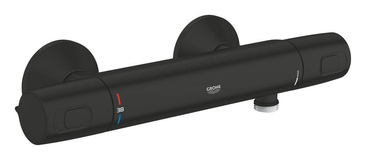 GROHE Precision Trend Shower Safety mixer — Matt Black
