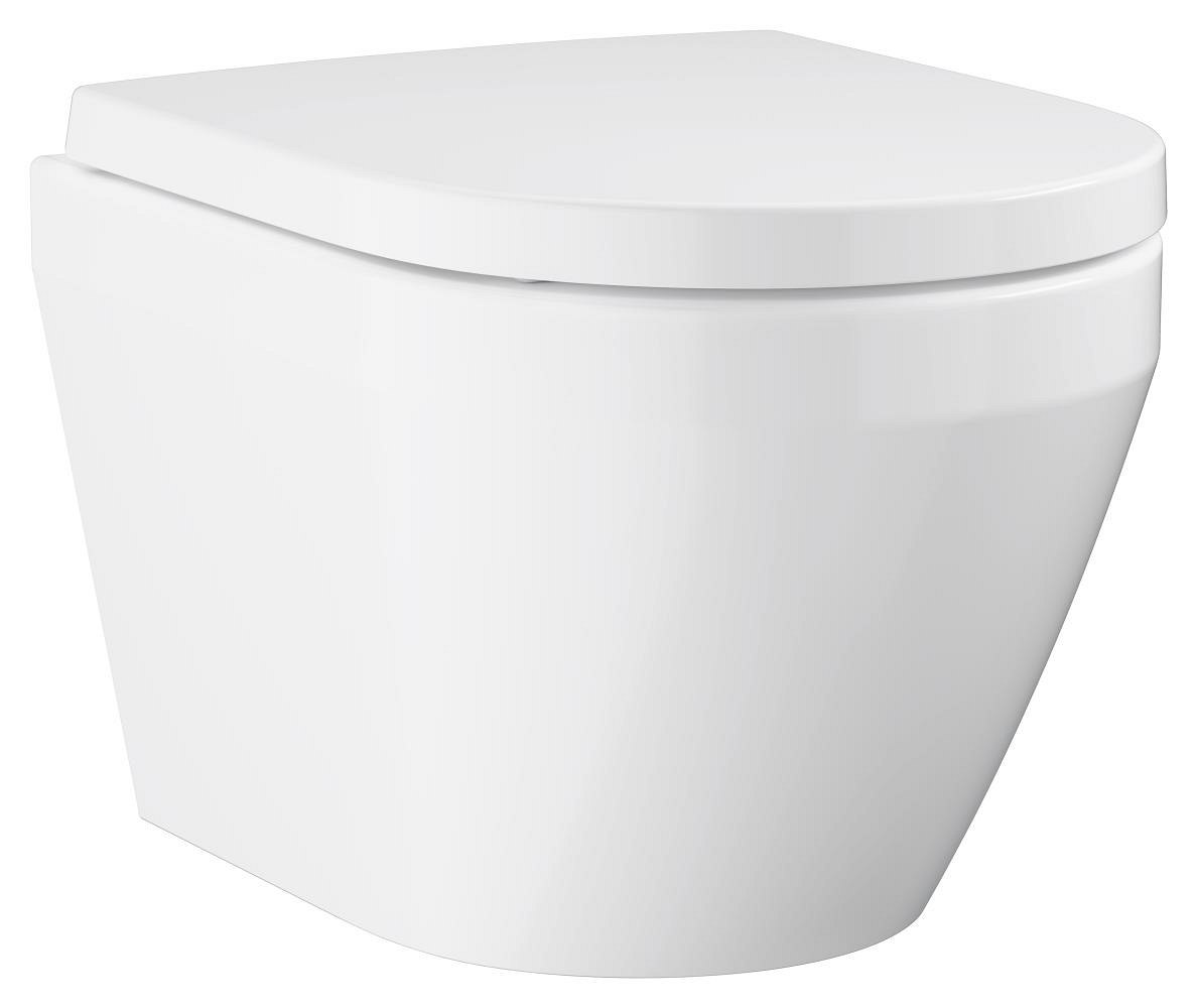 GROHE Euro Ceramic Wall hung WC set compact — White