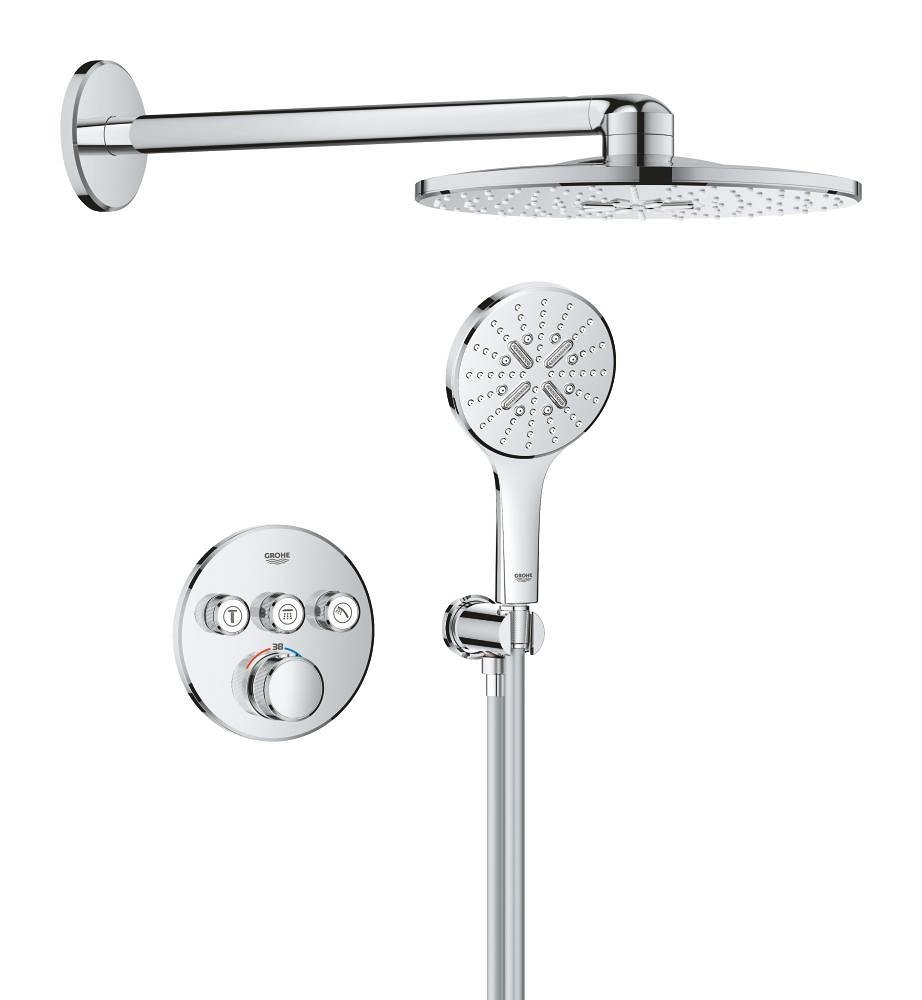 GROHE Grohtherm SmartControl Concealed shower system with Rainshower SmartActive 310 — Chrome