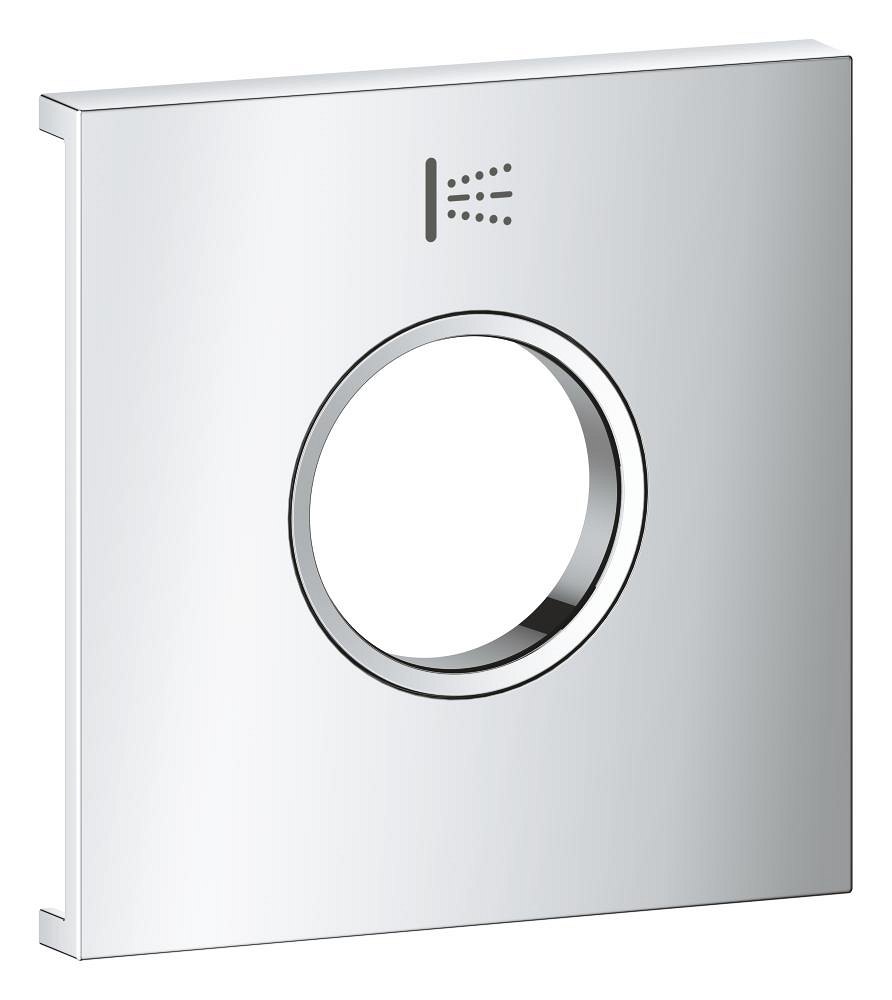 GROHE Grohtherm Aqua Tiles Exchangeable metal plate with symbol body spray — Chrome