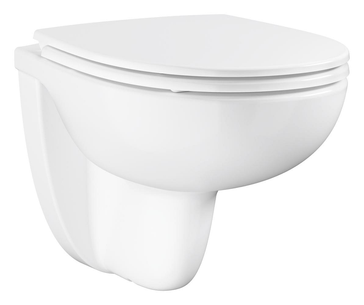GROHE Bau Ceramic Wall hung WC set — White