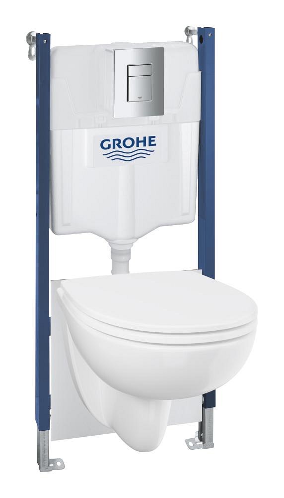 GROHE Solido 5 in 1 set for WC 1.13 m installation height — White