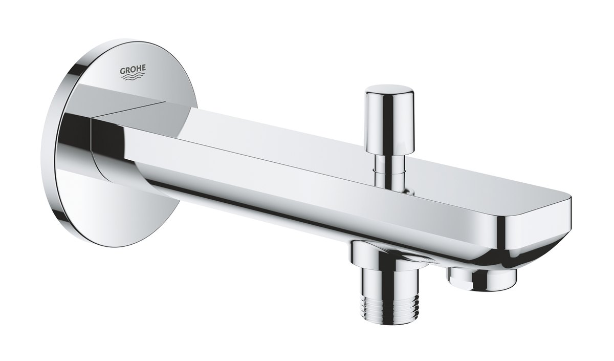 GROHE BauContemporary Bath spout with diverter — Chrome