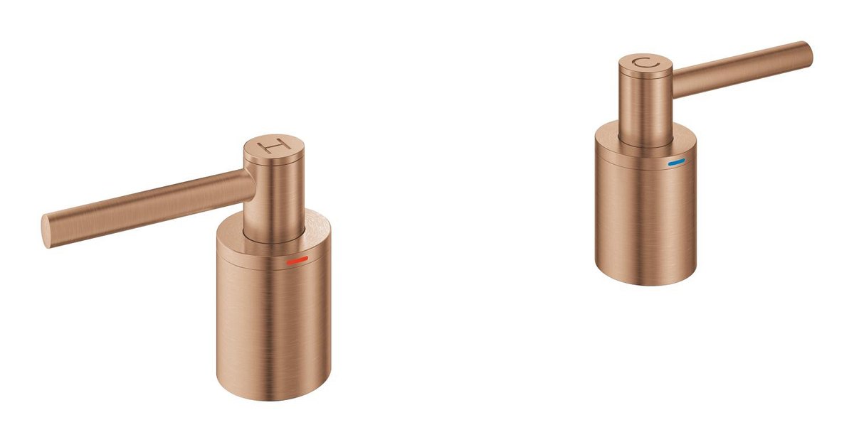 GROHE Atrio Lever handle bath — Brushed Warm Sunset