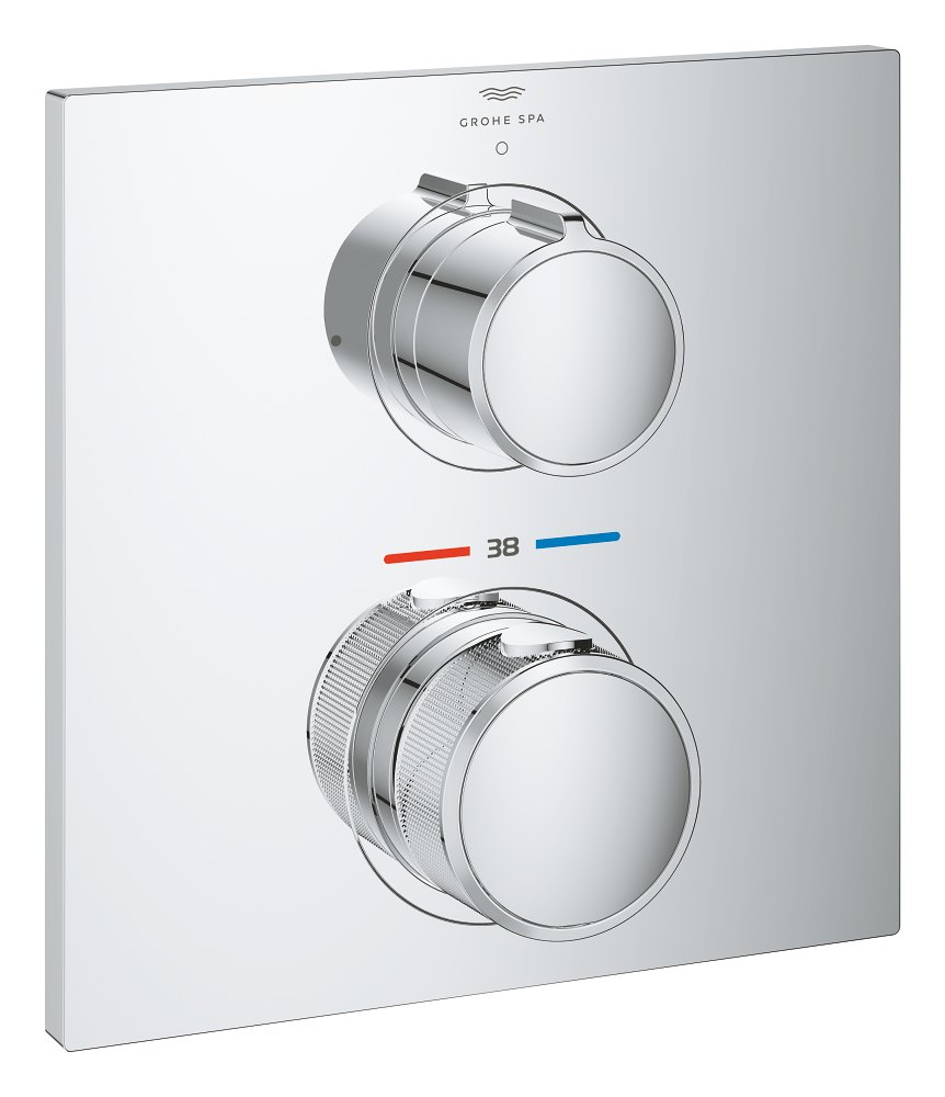 GROHE Allure Thermostat for concealed installation with one valve — Chrome