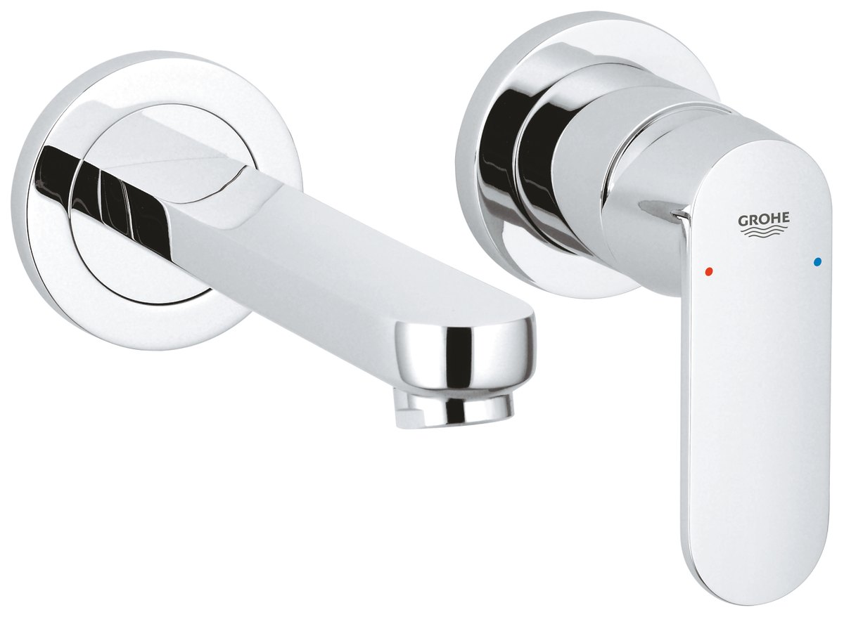 GROHE Eurosmart Cosmopolitan Two hole basin mixer S Size M — Chrome