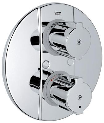 GROHE Grohtherm 2000 Special Thermostat with integrated 2 way diverter for bath or shower with more than one outlet — Chrome
