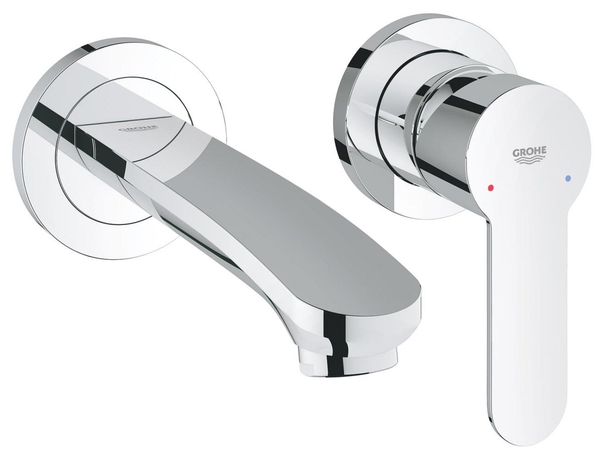 GROHE Eurostyle Cosmopolitan Two hole basin mixer S Size M — Chrome
