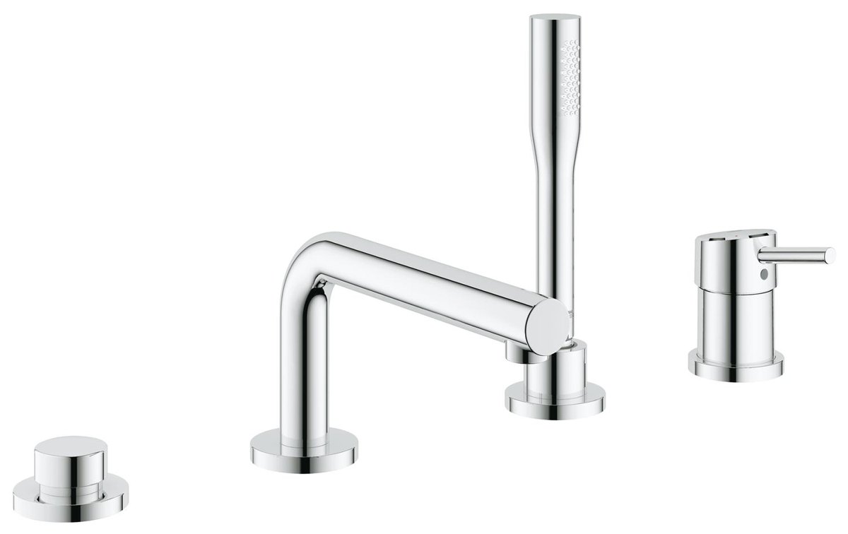 GROHE Concetto Four hole single lever bath combination — Chrome