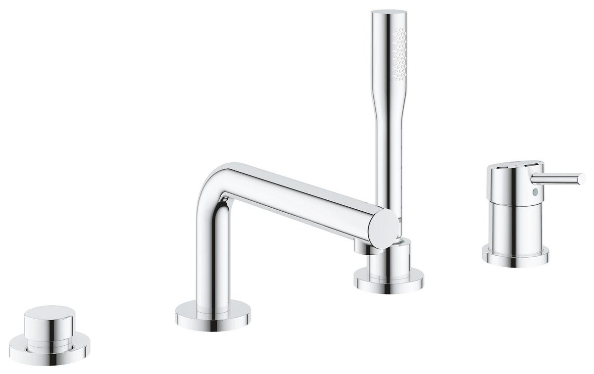 GROHE Concetto Four hole single lever bath combination — Chrome
