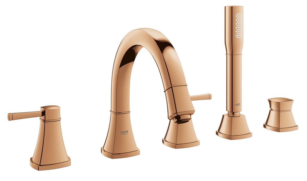 GROHE Grandera Five hole bath combination — Warm Sunset