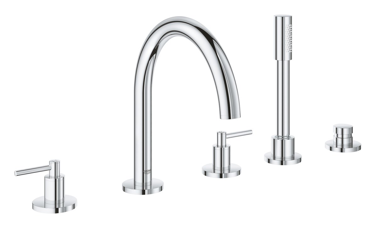 GROHE Atrio Five hole bath combination — Chrome
