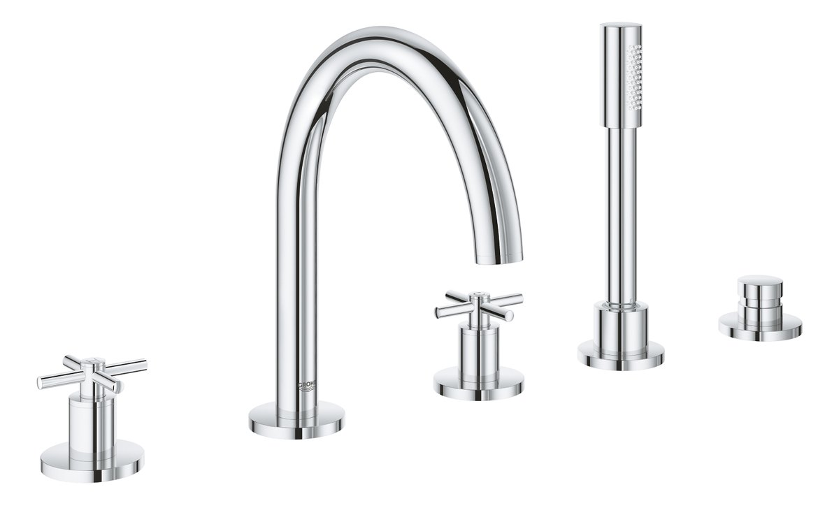 GROHE Atrio Five hole bath combination — Chrome