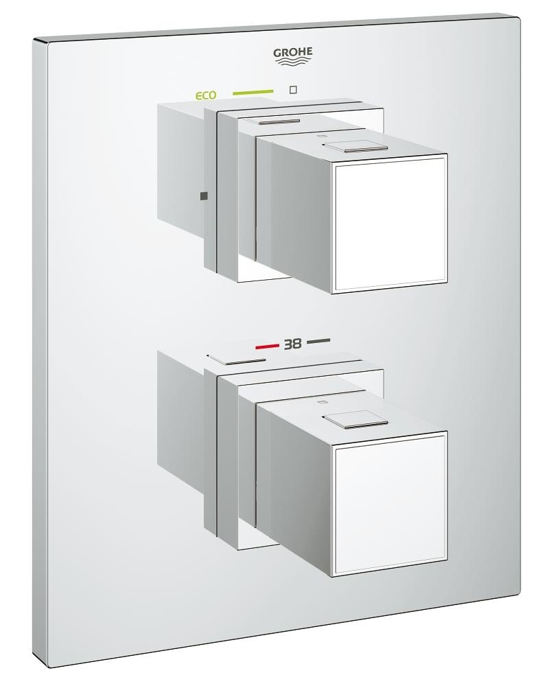 GROHE Grohtherm Cube Thermostatic shower mixer — Chrome