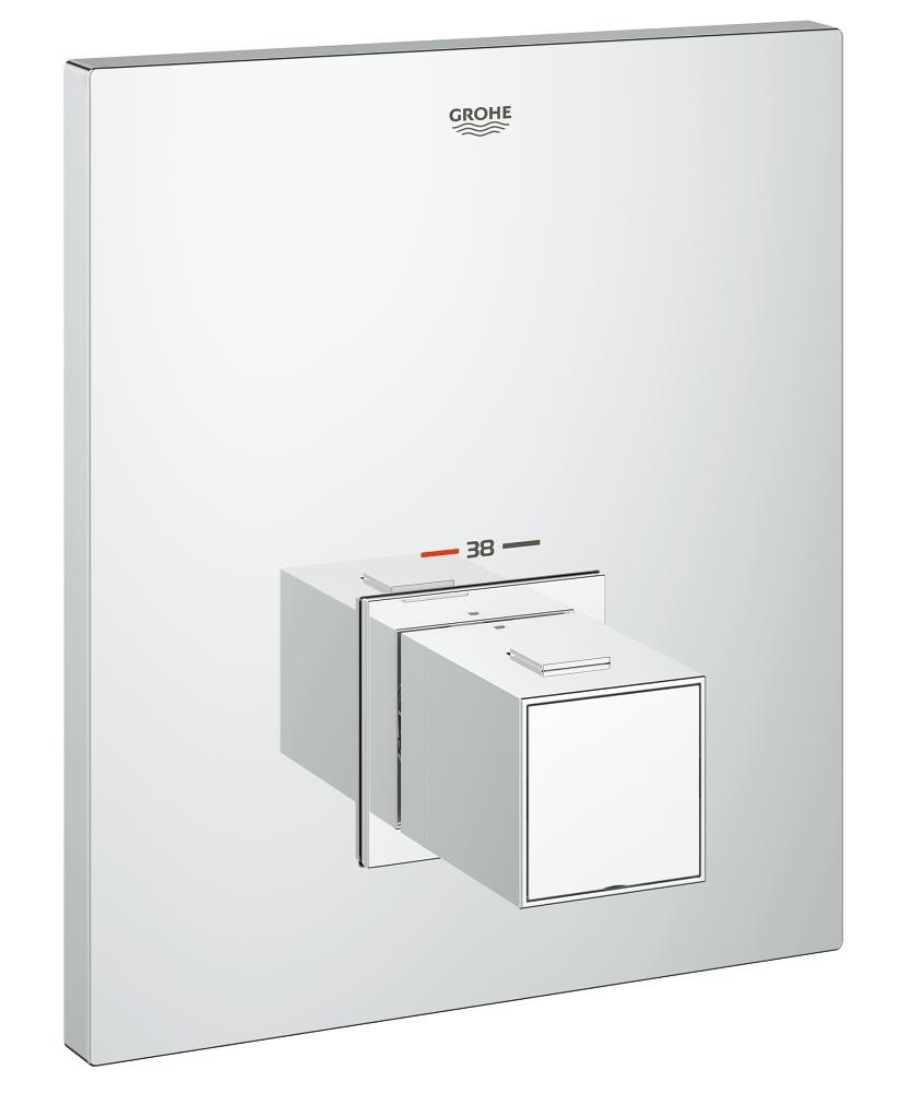 GROHE Grohtherm Cube Central thermostatic mixer — Chrome