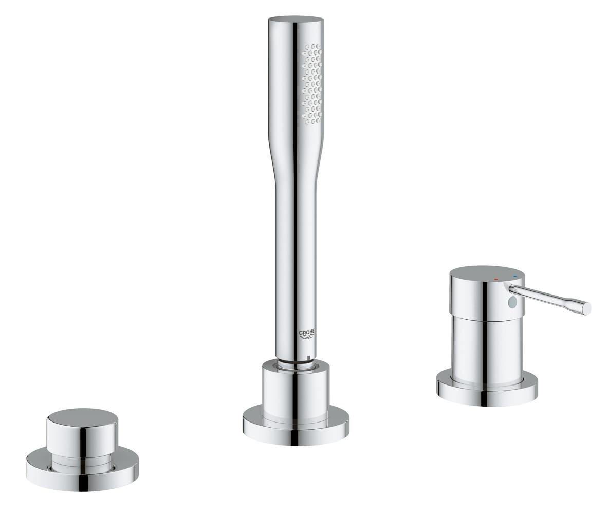 GROHE Essence Three hole single lever bath combination — Chrome