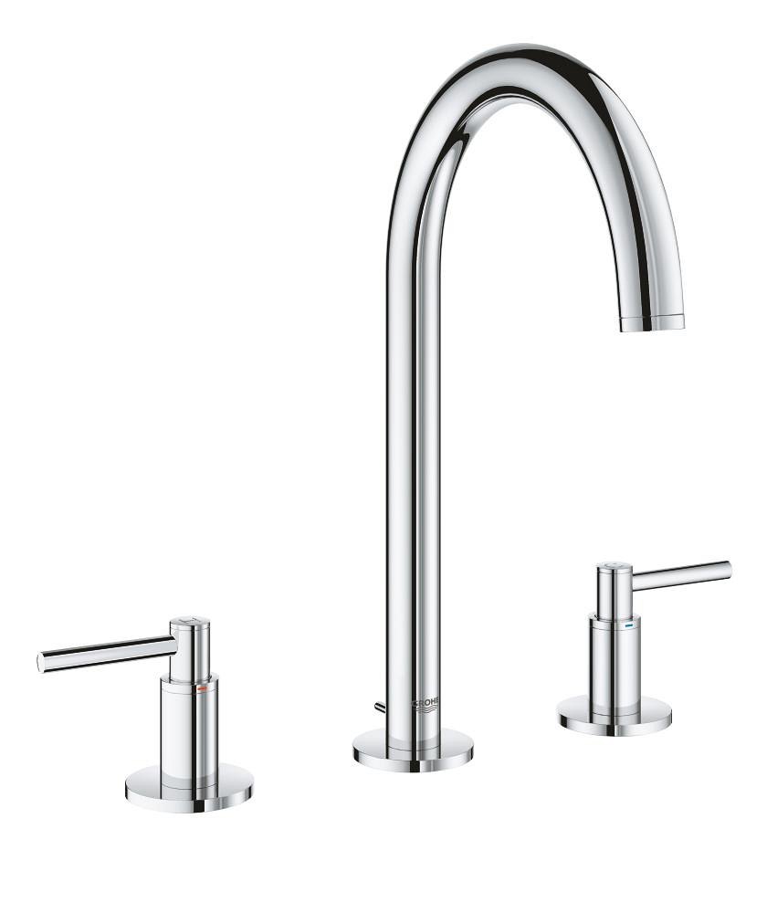 GROHE Atrio Three hole basin mixer 1/2" M Size L — Chrome