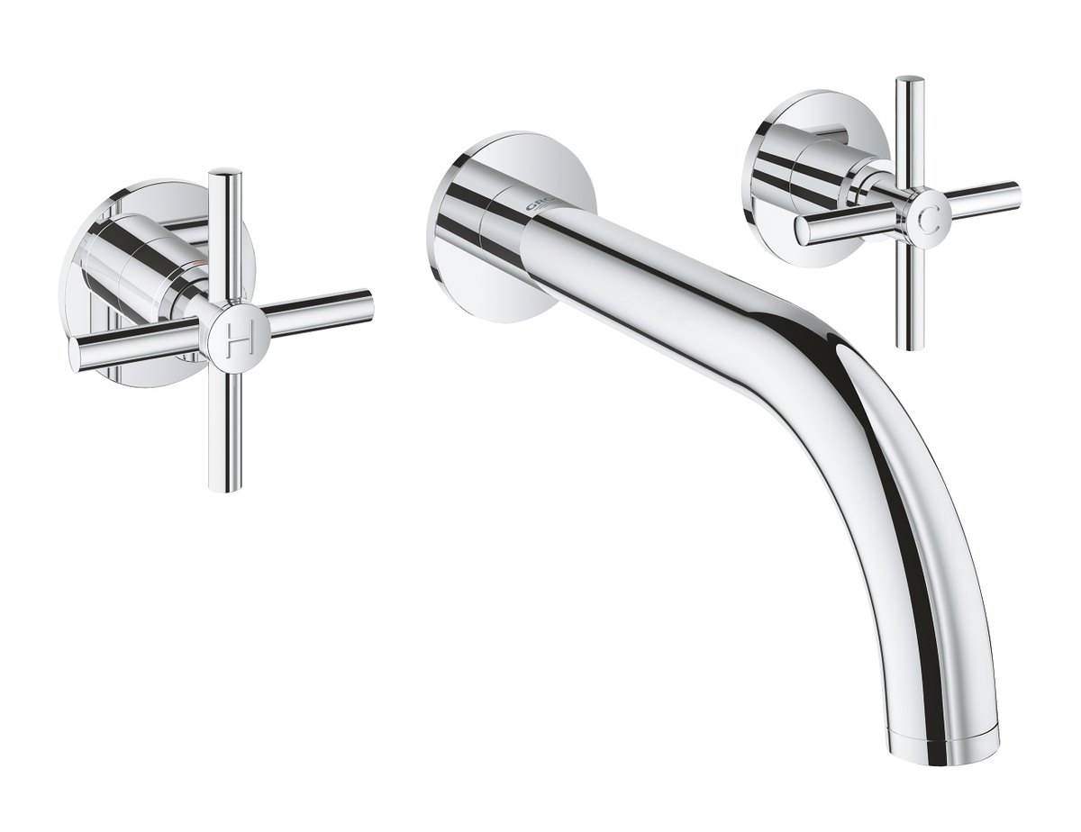 GROHE Atrio Three hole basin mixer M — Chrome