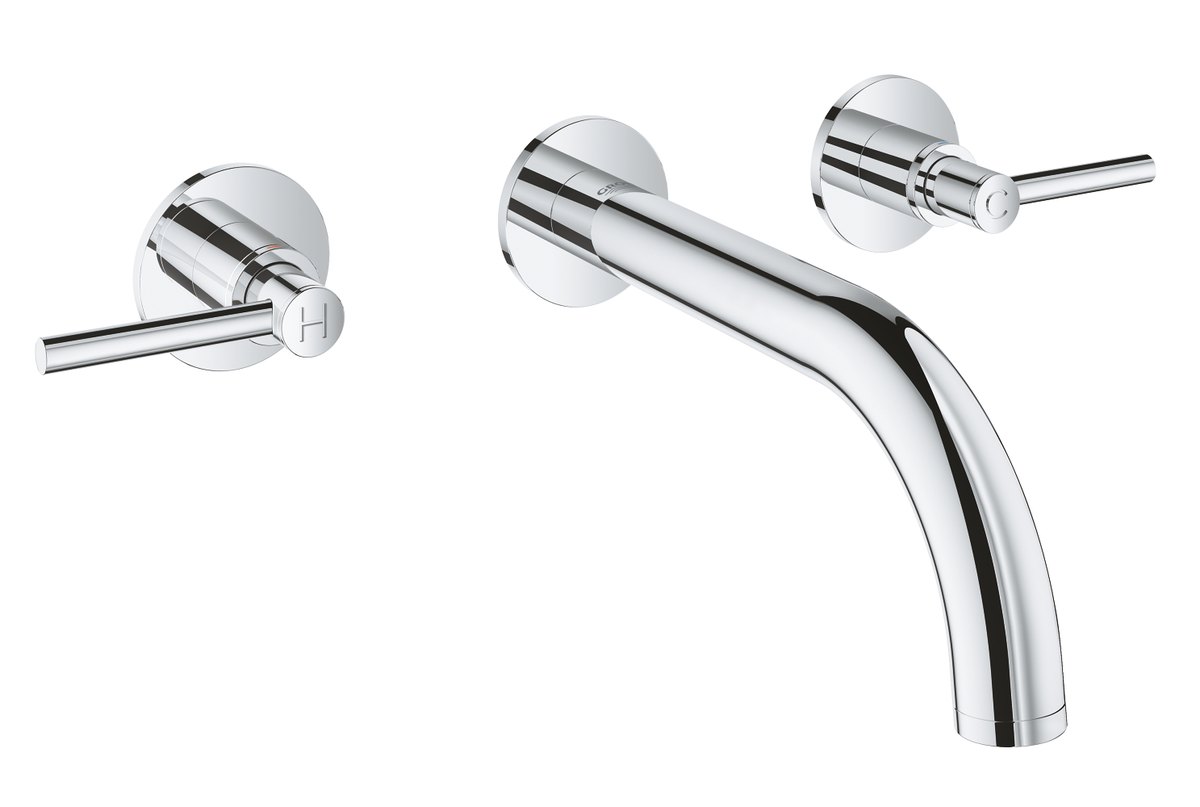 GROHE Atrio Three hole basin mixer 1/2" S Size M — Chrome
