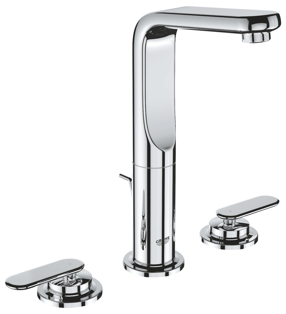 GROHE Veris Three hole basin mixer 1/2" M Size L — Chrome
