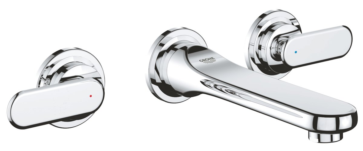 GROHE Veris Three hole basin mixer 1/2" S Size M — Chrome