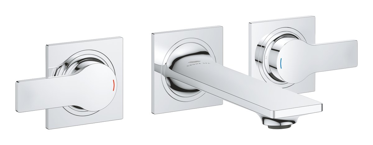 GROHE Allure Three hole basin mixer 1/2" S Size S — Chrome