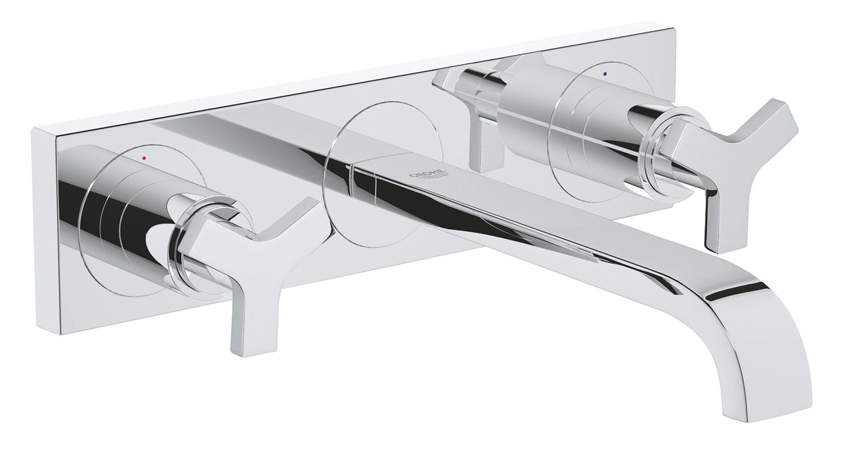 GROHE Allure Three hole basin mixer 1/2" M Size L — Chrome