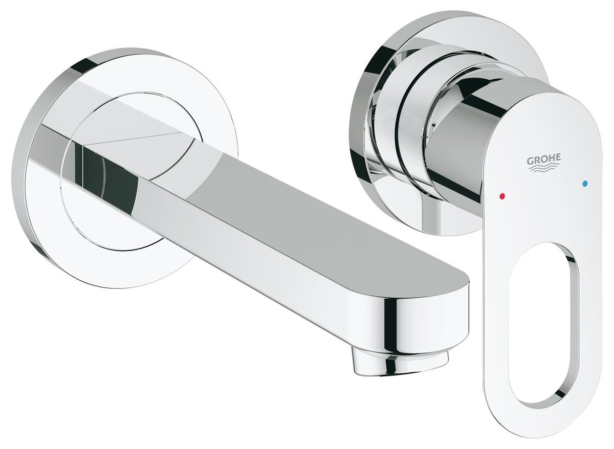 GROHE BauLoop Two hole basin mixer — Chrome