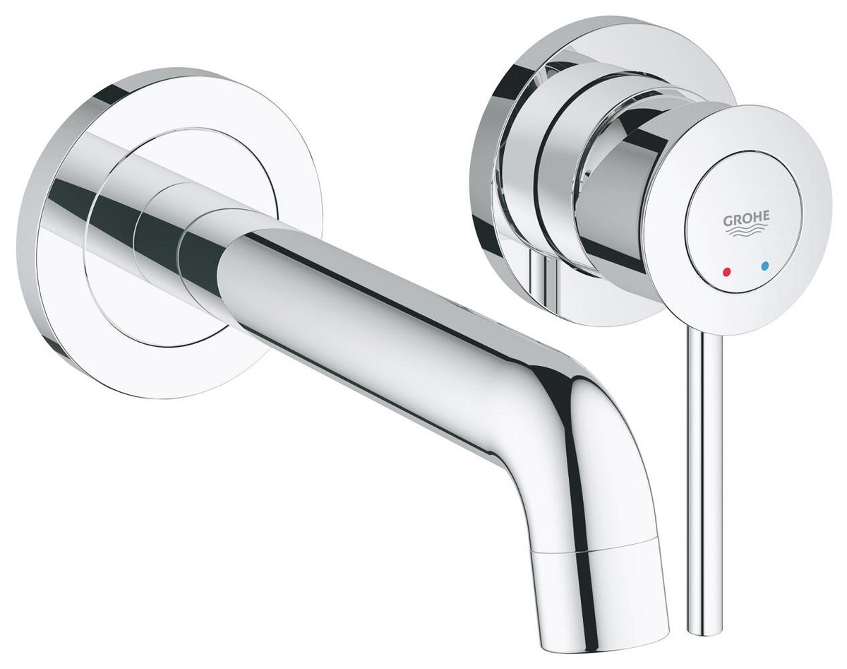 GROHE BauClassic Two hole basin mixer — Chrome