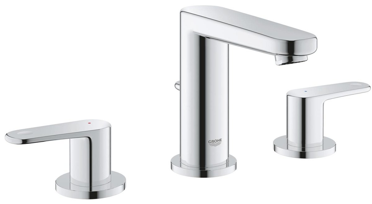 GROHE Europlus Three hole basin mixer 1/2" S Size M — Chrome