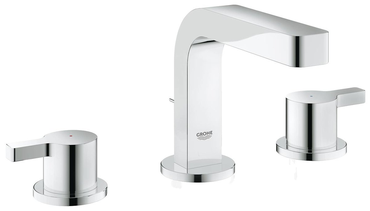 GROHE Lineare Three hole basin mixer 1/2" S Size M — Chrome