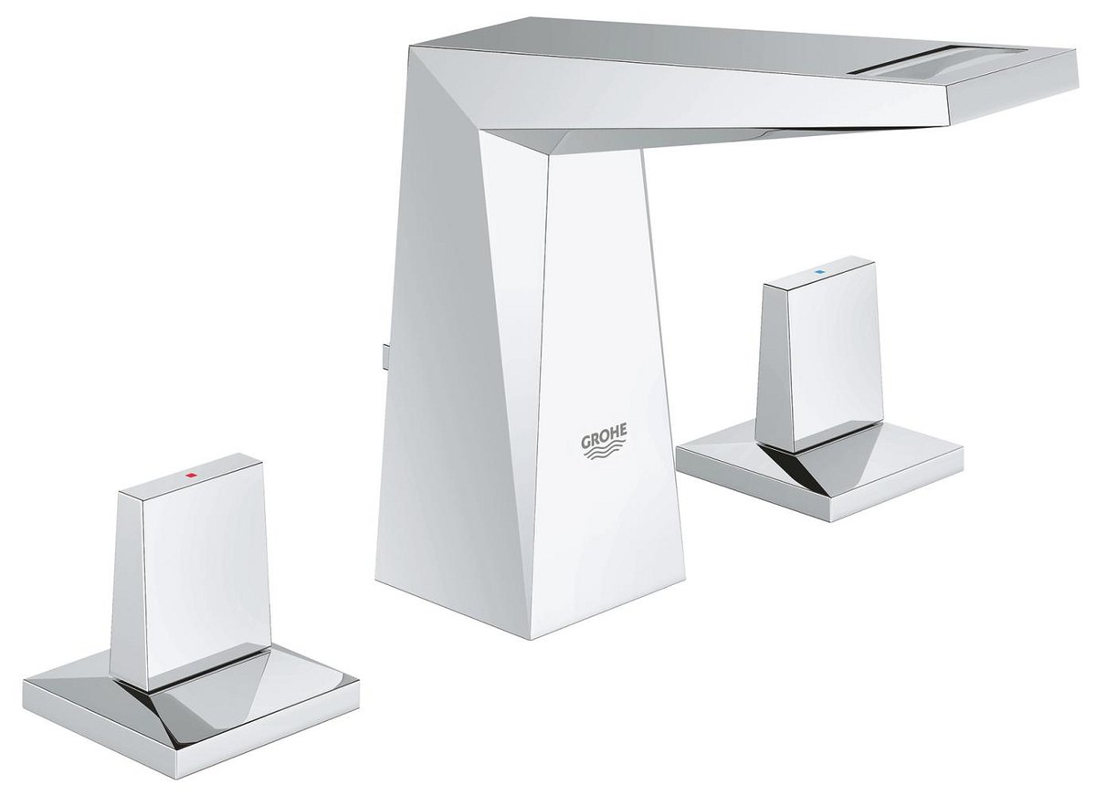 GROHE Allure Brilliant Three hole basin mixer 1/2" S Size M — Chrome