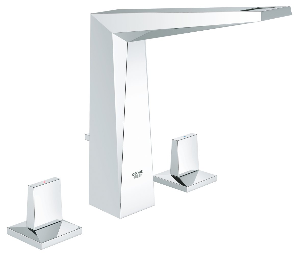 GROHE Allure Brilliant Three hole basin mixer 1/2" M Size L — Chrome
