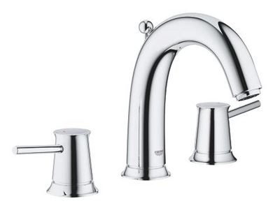 GROHE BauClassic Three hole basin mixer 1/2" S — Chrome