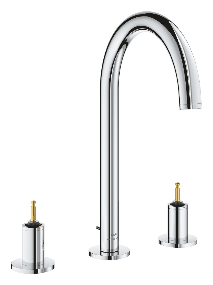 GROHE Atrio Private Collection Three hole basin mixer 1/2" L Size L — Chrome